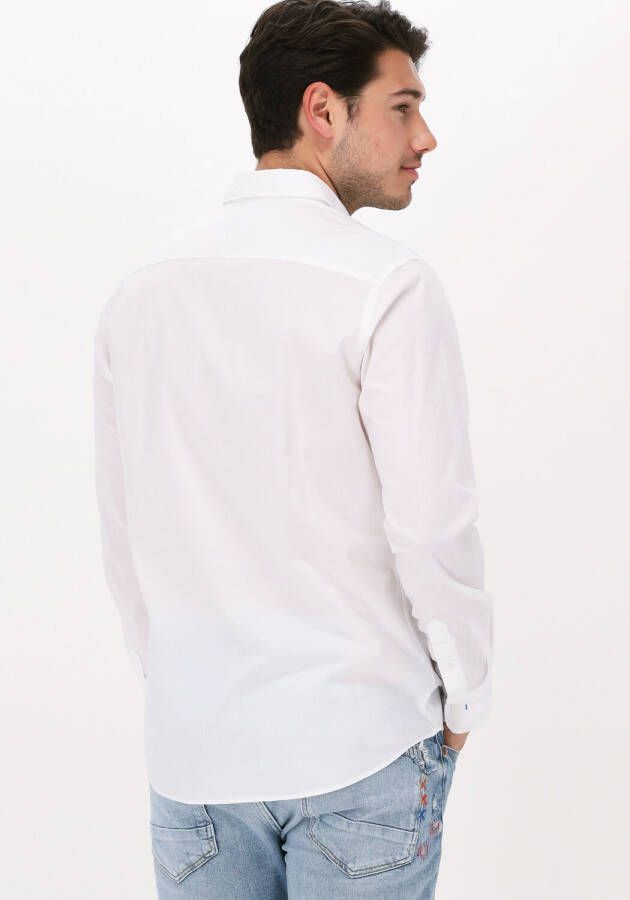 Scotch & Soda Witte Casual Overhemd Solid Slim Fit Shirt