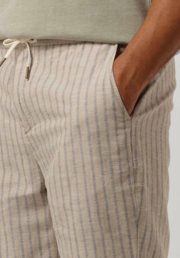 SCOTCH & SODA Heren Broeken Fave Printed Cotton linen Bermuda Short Zand