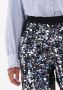 SCOTCH & SODA Dames Broeken Metallic Piece Sequin High-rise Pants Zilver - Thumbnail 4