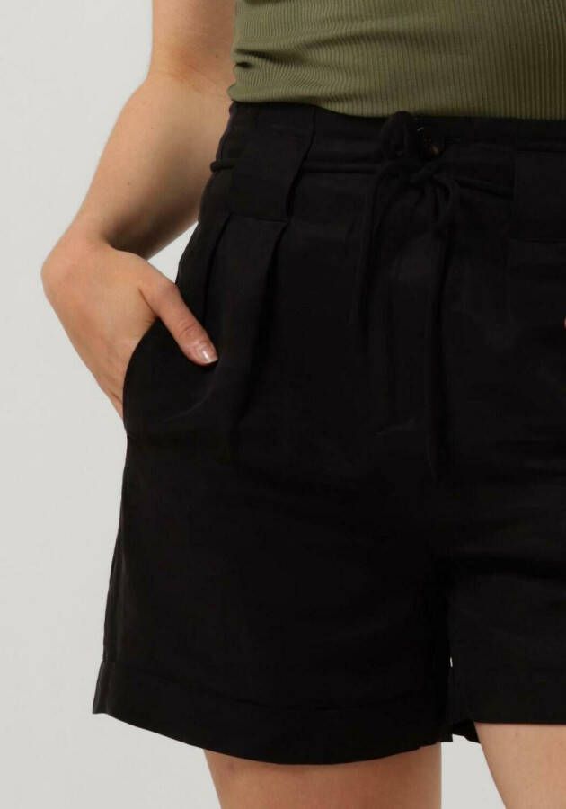 SCOTCH & SODA Dames Jeans High Rise Belted Shorts Zwart