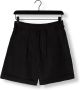 SCOTCH & SODA Dames Jeans High Rise Belted Shorts Zwart - Thumbnail 3