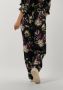 SCOTCH & SODA Dames Broeken Gia Mid Rise Wide Leg Printed Silky Trousers Zwart - Thumbnail 5