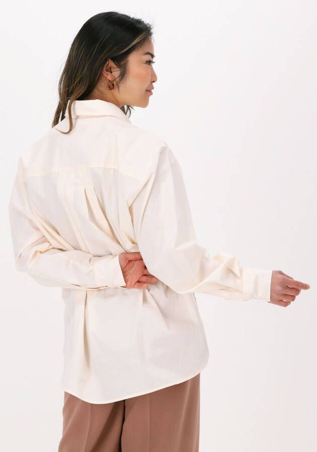 SECOND FEMALE Dames Blouses Matis Solid Shirt Beige