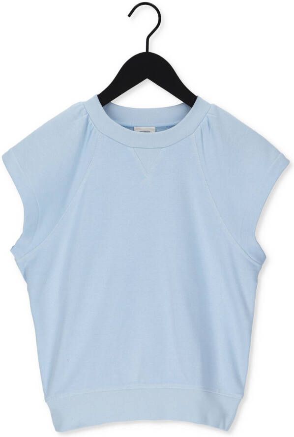 SECOND FEMALE Dames Tops & T-shirts Polifoli Sweat Ss Lichtblauw