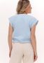 SECOND FEMALE Dames Tops & T-shirts Polifoli Sweat Ss Lichtblauw - Thumbnail 3