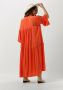 SECOND FEMALE Dames Jurken Emuanuelle Slim Dress Oranje - Thumbnail 4