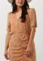 SECOND FEMALE Dames Jurken Mora Mini Dress Oranje - Thumbnail 2