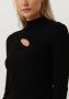 SECOND FEMALE Dames Tops & T-shirts Sanka Knit T-neck Zwart - Thumbnail 3