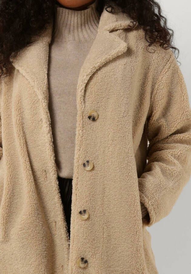 SELECTED FEMME Dames Jassen Lana Teddy Coat B Ecru