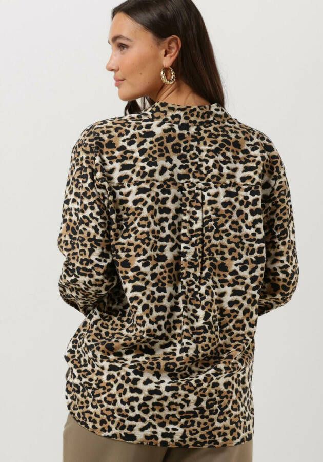 Selected Femme Leopard Blouse Slfsalli Ls Oversize Shirt
