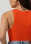 SELECTED FEMME Dames Tops & T-shirts Slfanna O-neck Tank Top Oranje - Thumbnail 3