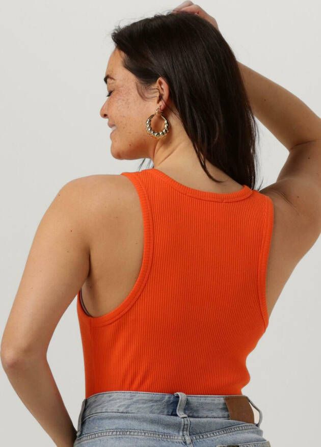 SELECTED FEMME Dames Tops & T-shirts Slfanna O-neck Tank Top Oranje