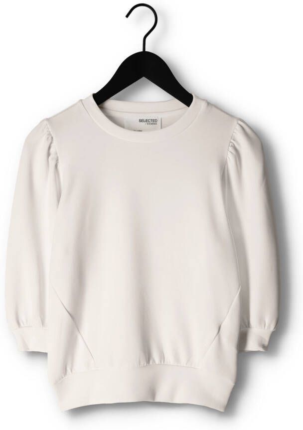 SELECTED FEMME Dames Tops & T-shirts Slftenny 3 4 Sweat Top Wit