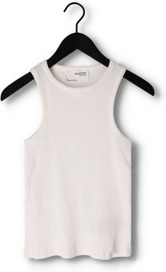 SELECTED FEMME Dames Tops & T-shirts Slfanna O-neck Tank Top Wit
