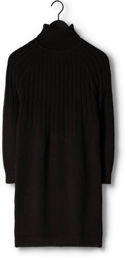 SELECTED FEMME Dames Jurken Nima Ls Knit Dress Camp Zwart
