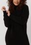 SELECTED FEMME Dames Jurken Nima Ls Knit Dress Camp Zwart - Thumbnail 4