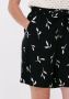 Selected Femme Zwarte Wijde Shorts Slfilva Hw Stijl Black Dames - Thumbnail 4