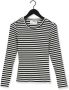 SELECTED FEMME Dames Tops & T-shirts Anna Ls Crew Neck Tee Stripe Wit - Thumbnail 3