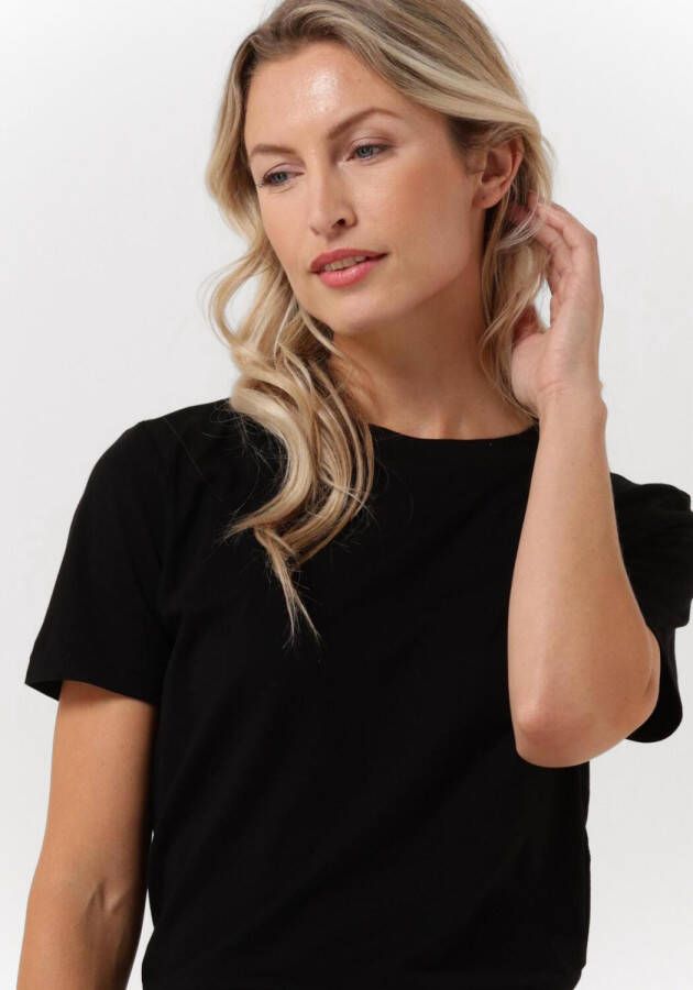 SELECTED FEMME Dames Tops & T-shirts Slfmyessential Ss O-neck Tee Zwart