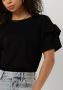 SELECTED FEMME Dames Tops & T-shirts Slfrylie Ss Florence Tee Zwart - Thumbnail 2