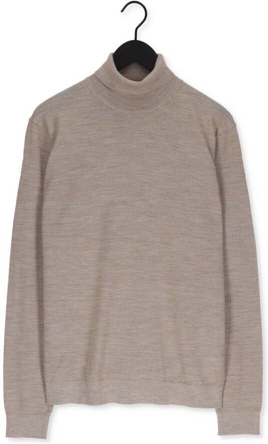 Selected Homme Beige Coltrui Town Merino Coolmax Knit Roll B