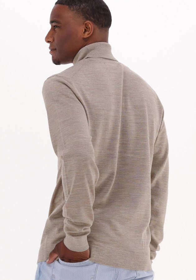 Selected Homme Beige Coltrui Town Merino Coolmax Knit Roll B
