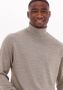 Selected Homme Merino Coolmax Gebreide Rolhals Sweater Beige Heren - Thumbnail 6