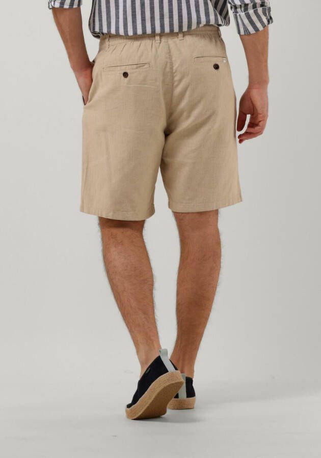 Selected Homme Beige Korte Broek Slhcomfort-brody Linen Shorts