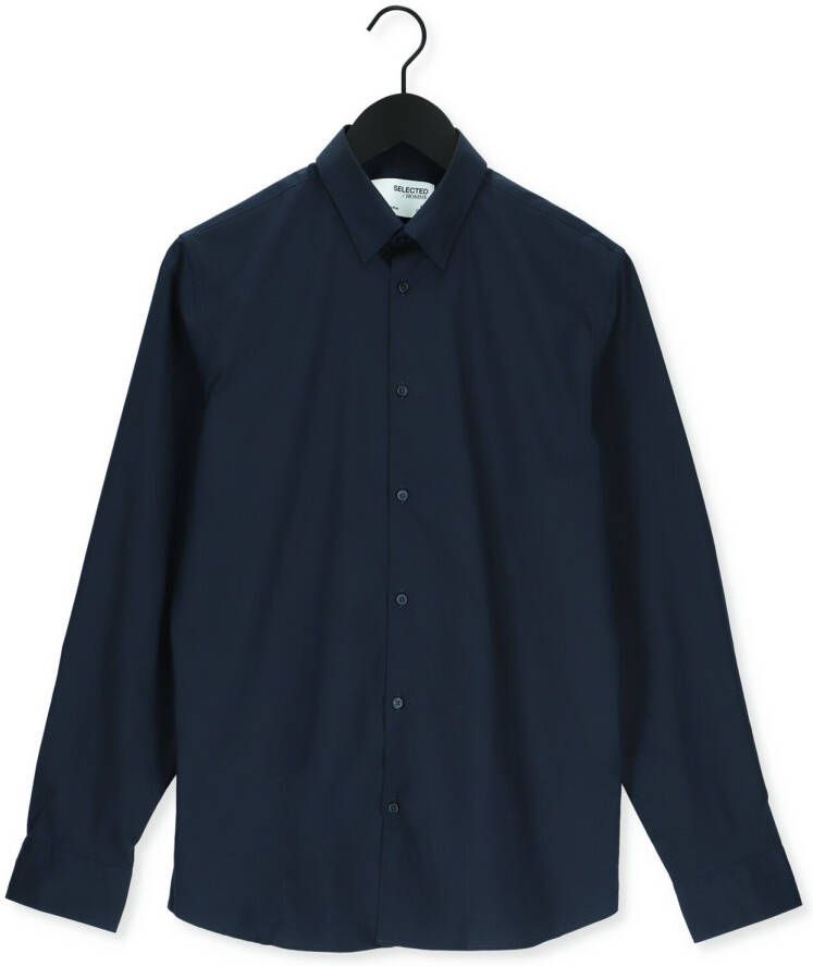SELECTED HOMME Heren Overhemden Slimmichigan Shirt Ls B Donkerblauw