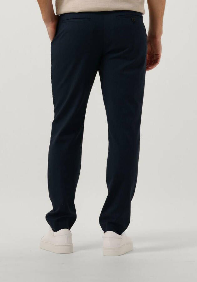 Selected Homme Donkerblauwe Pantalon Slhslim-dave 175 Struc Trs Flex B