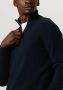 SELECTED HOMME Heren Truien & Vesten Slhreg Dan Wool-mix Zip High Neck Ow Donkerblauw - Thumbnail 2