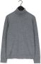 Selected Homme Grijze Coltrui Town Merino Coolmax Knit Roll B - Thumbnail 4