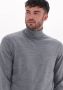 Selected Homme Grijze Coltrui Town Merino Coolmax Knit Roll B - Thumbnail 6