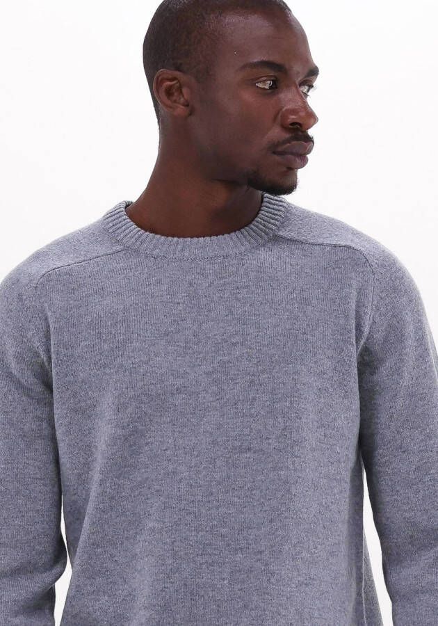 Selected Homme Grijze Trui Newcoban Lambs Wool Crew Neck W