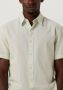 SELECTED HOMME Heren Overhemden Slhslimnew-linen Shirts Ss Classic W Groen - Thumbnail 2