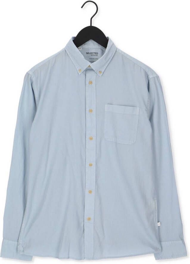 SELECTED HOMME Heren Overhemden Slhregrick-soft Shirt Ls W Noo Lichtblauw