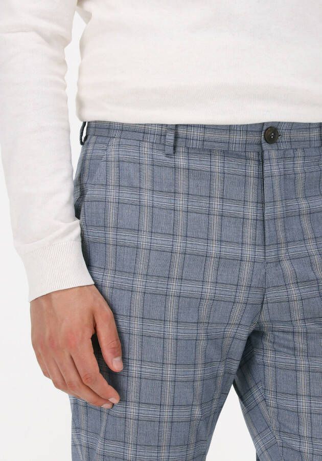 Selected Homme Lichtblauwe Pantalon Slhlim-timelogan Blu Snd Chk Trs