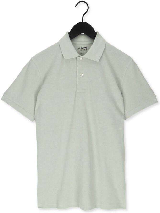 SELECTED HOMME Heren Polo's & T-shirts Slhneo Ss Polo S Mint