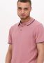 SELECTED HOMME Heren Polo's & T-shirts Slhhank Ss Knit Button Polo Roze - Thumbnail 4