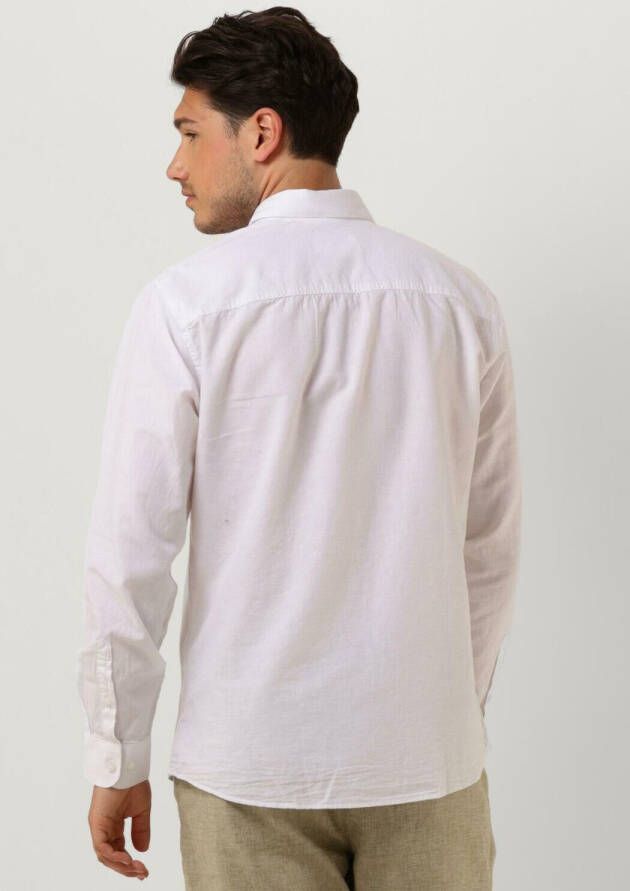 Selected Homme Witte Klassiek Overhemd Slhslimnew-linen Shirts Ls Classic W
