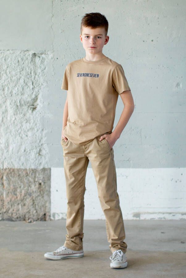 SEVENONESEVEN Jongens Polo's & T-shirts T-shirt Short Sleeves Zand