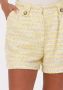 SILVIAN HEACH Dames Broeken Shorts Voun Geel - Thumbnail 4
