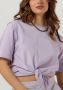 Silvian Heach Korte Mouw Ronde Hals T-Shirt Purple Dames - Thumbnail 2