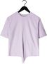 Silvian Heach Korte Mouw Ronde Hals T-Shirt Purple Dames - Thumbnail 3