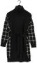 Silvian Heach Over jersey dress with belt Zwart Dames - Thumbnail 3