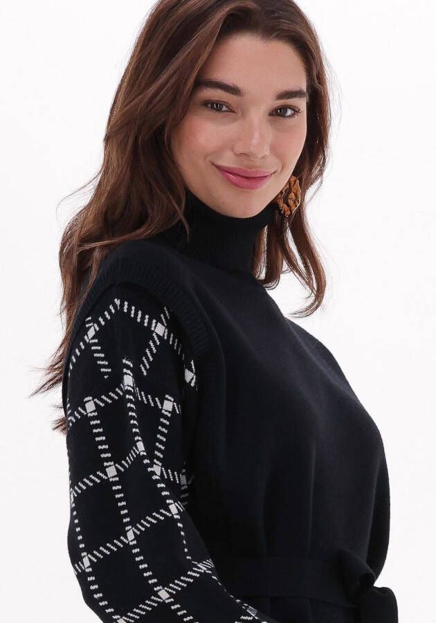 Silvian Heach Zwarte Midi Jurk Dress Rokama