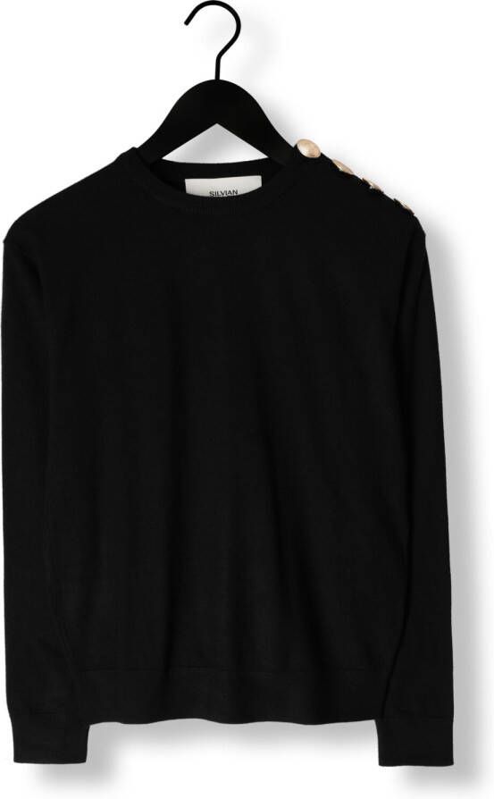 Silvian Heach Zwarte Trui Maglia M l -sweater 2