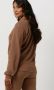 SIMPLE Dames Blouses Paula Jer-org-cot-22-3 Bruin - Thumbnail 3