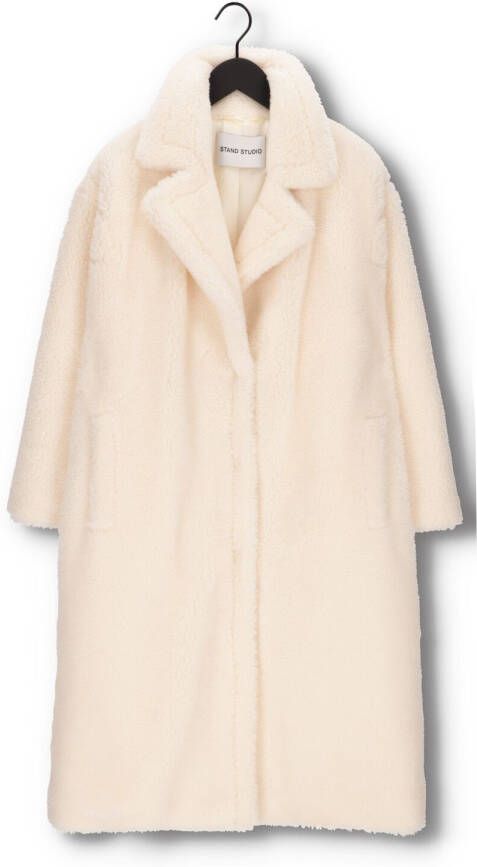 STAND STUDIO Dames Jassen Maria Coat Teddy Wit