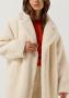 Stand Studio Oversized Faux Fur Teddy Coat White Dames - Thumbnail 4